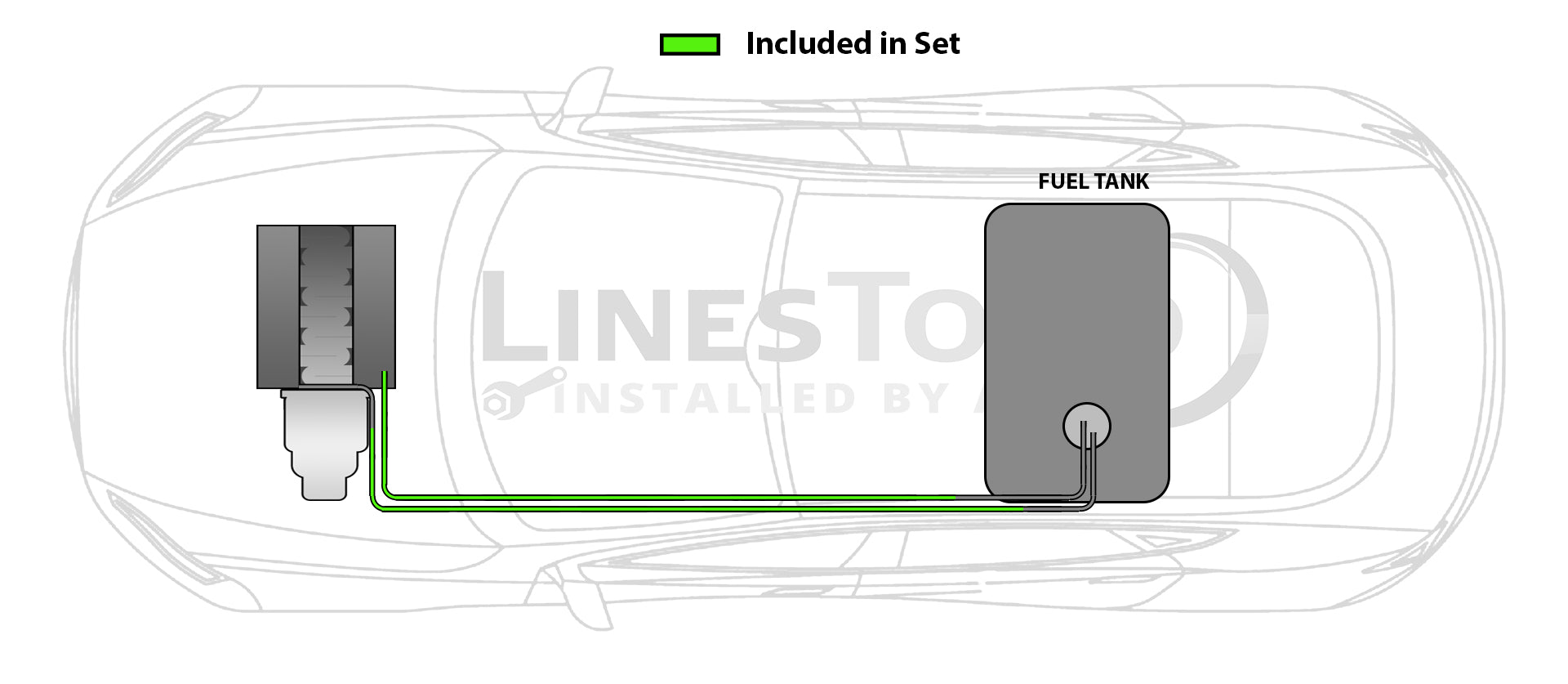 Toyota Rav4 Fuel Line Set 08/2000 FL1203-E