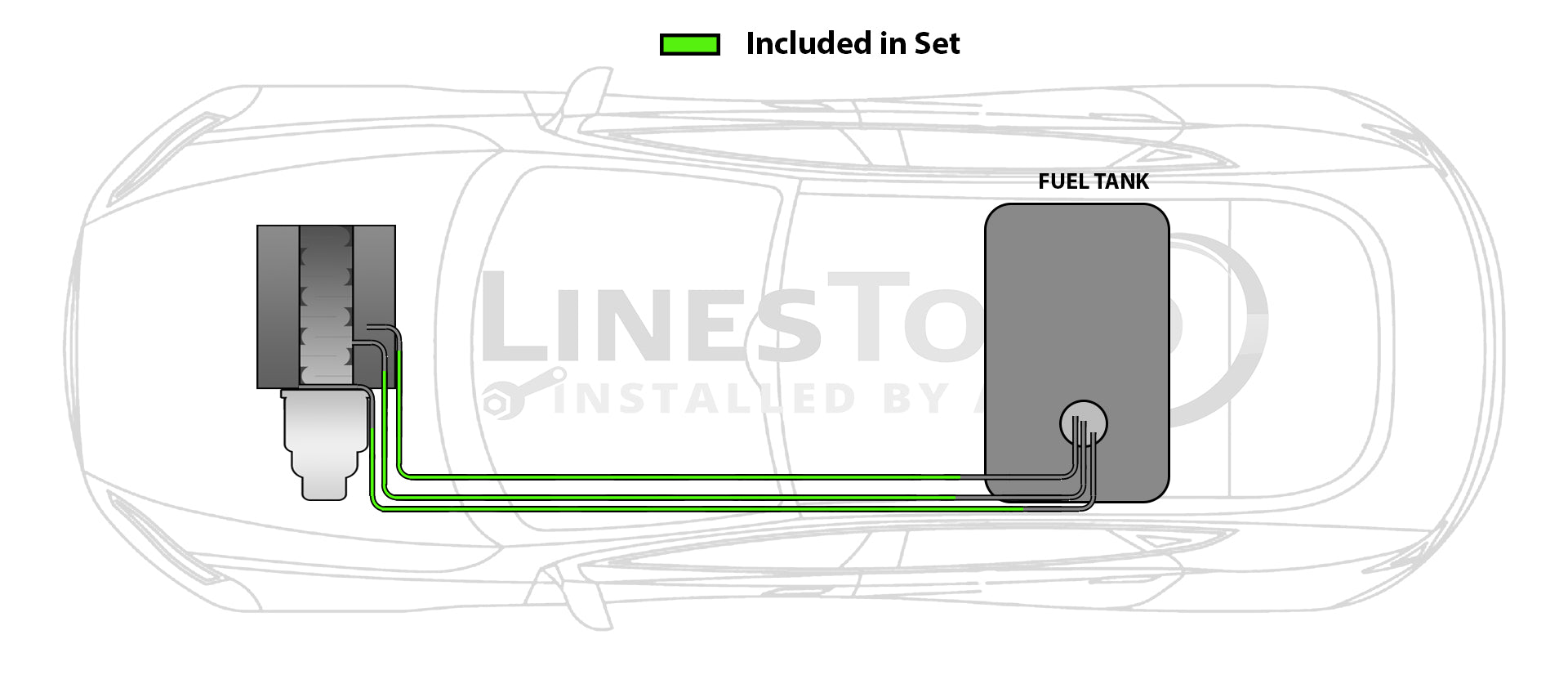 Toyota Corolla Fuel Line Set 1998 FL1204-1A