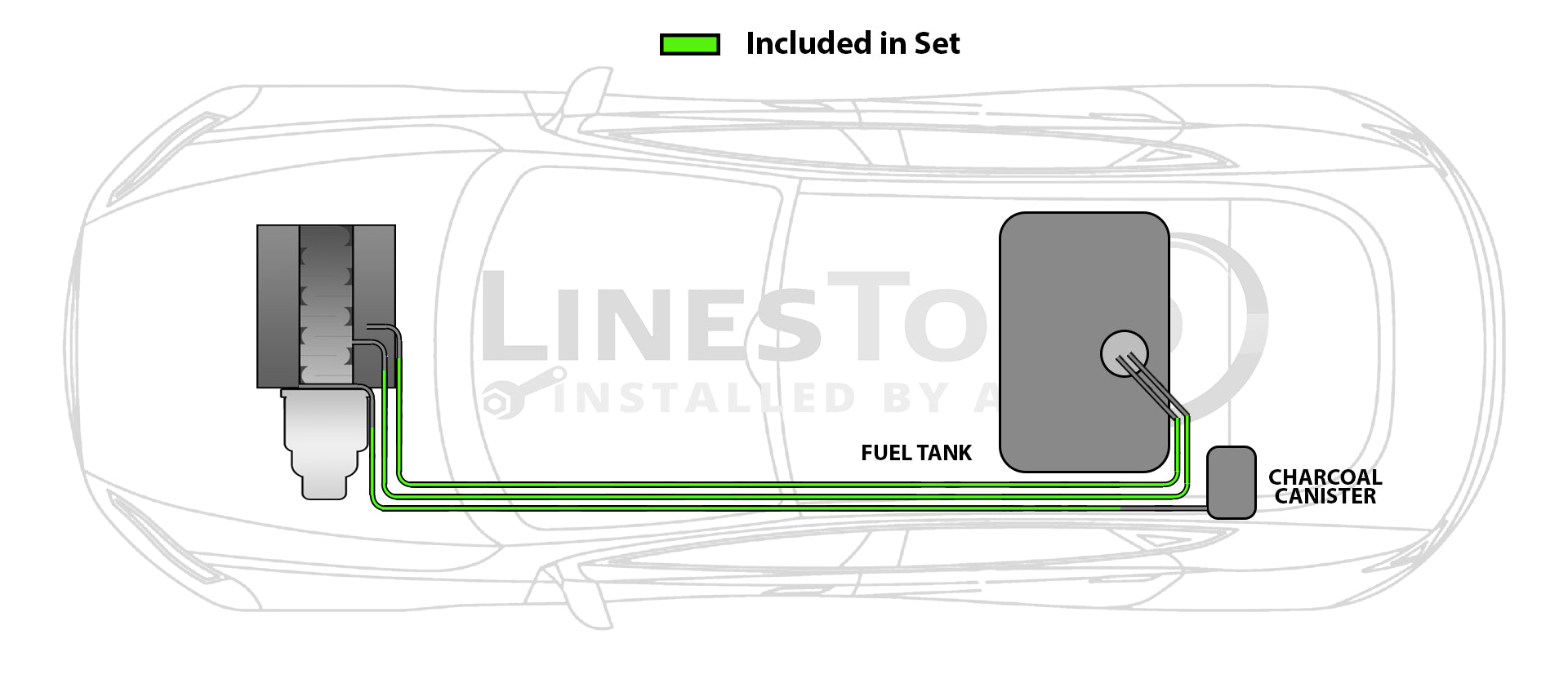 Hyundai Sonata Fuel Line Set 2002 2.4L FL1301-1A