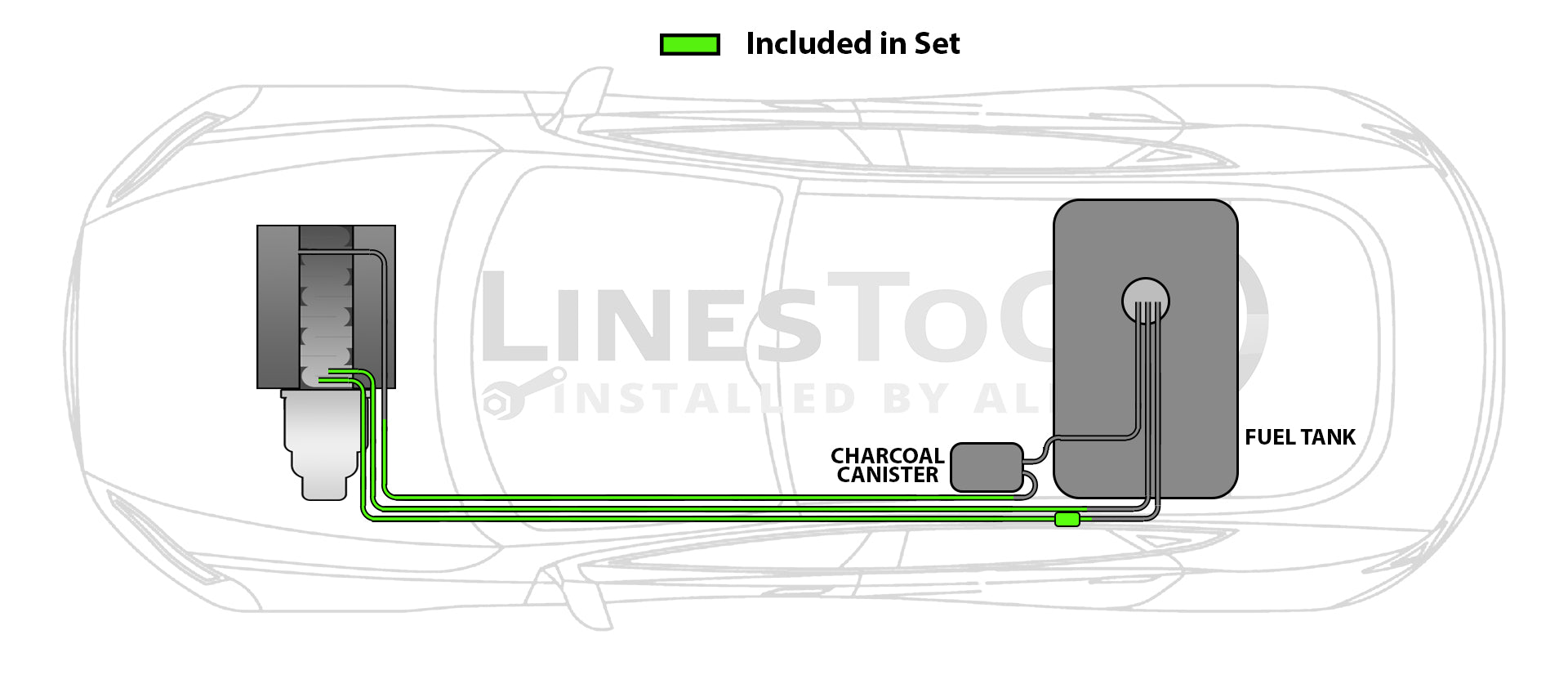 Buick LeSabre Fuel Line Set 2005 3.8L FL251-A1F