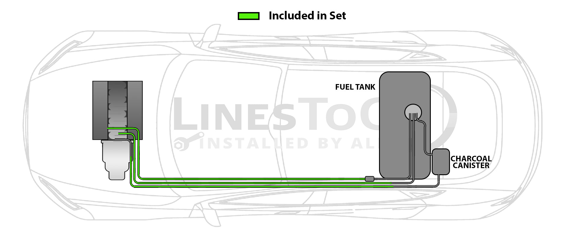 Cadillac Seville Fuel Line Set 1997 4.6L 4 Door FL259-C2