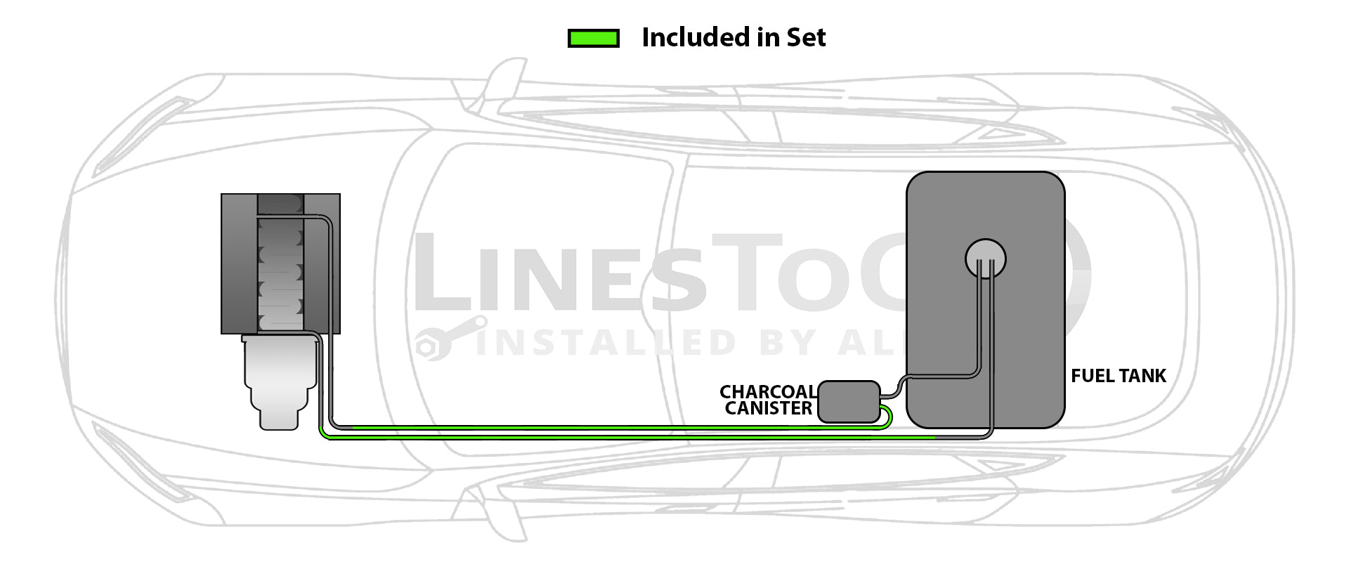 Chevy Equinox Fuel Line Set 2009 3.4L FL445-A1E