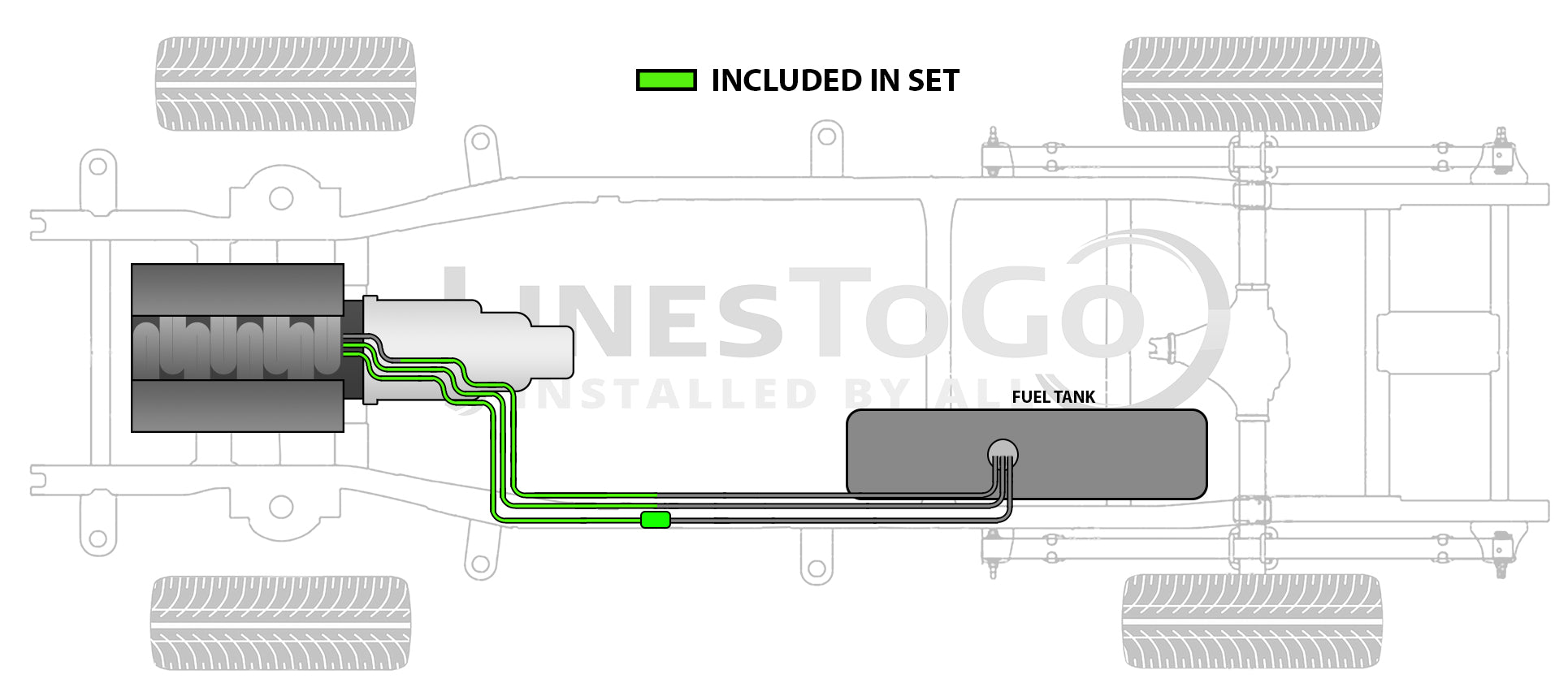 Chevy Astro Front Fuel Line Set 1997 FL482-A1A