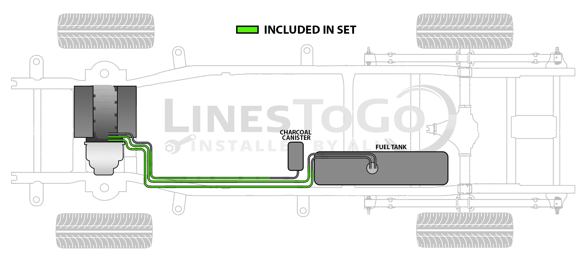 Oldsmobile Silhouette Fuel Line Set 2004 3.4L FL484-B4