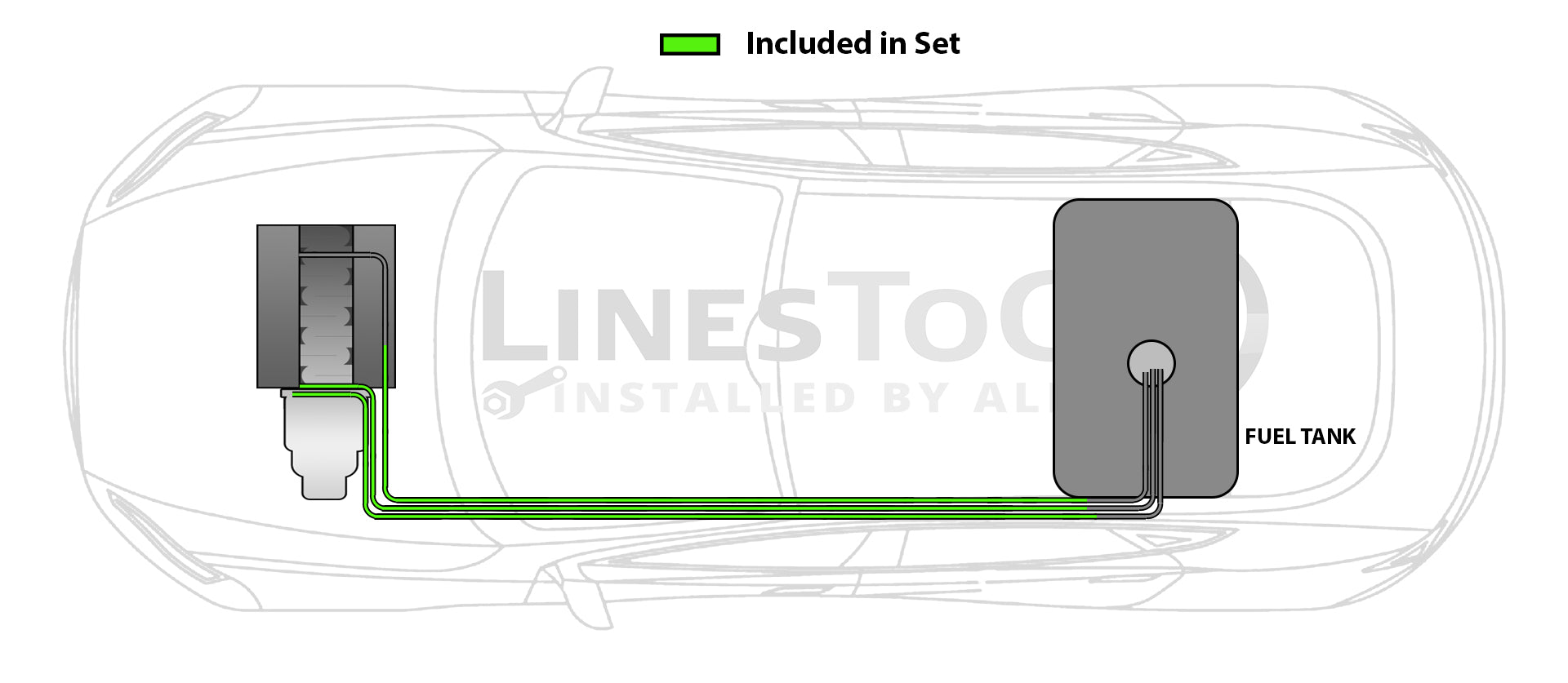 Chrysler Concorde Fuel Line Set 1998 3.5L FL708-A1A