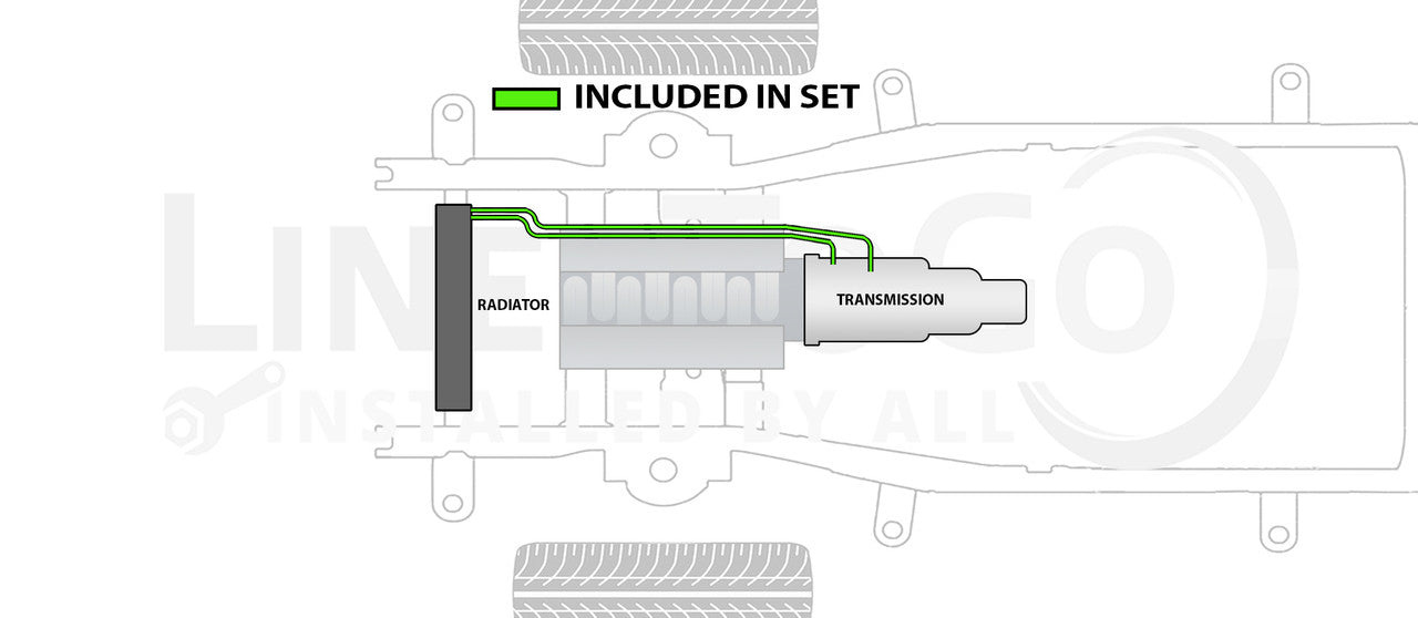 GMC Savana 2500 Transmission Line Set 2004 5.3L TCL-134-2B