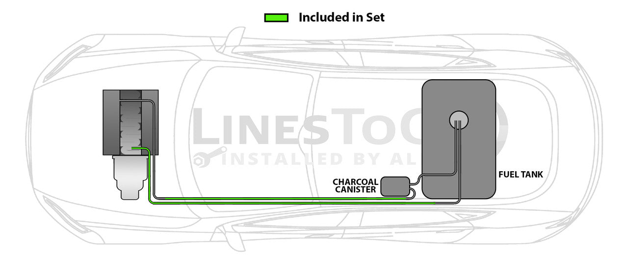 Juego de tuberías de combustible para Saturn Vue 2005 3,5 L FL253-G1B