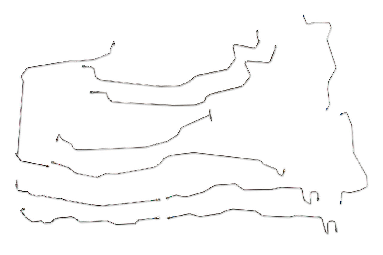 GMC Sierra Brake Line Set 2012 1500 Reg Cab 8ft Bed 5.3L BLC-207-SS2W Stainless Steel
