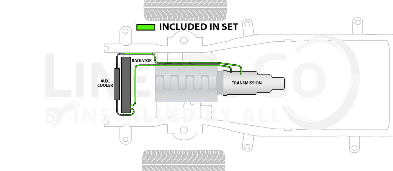 Ford Ranger Transmission Line Set 1999 4.0L TCL-178-SS2B Stainless Steel