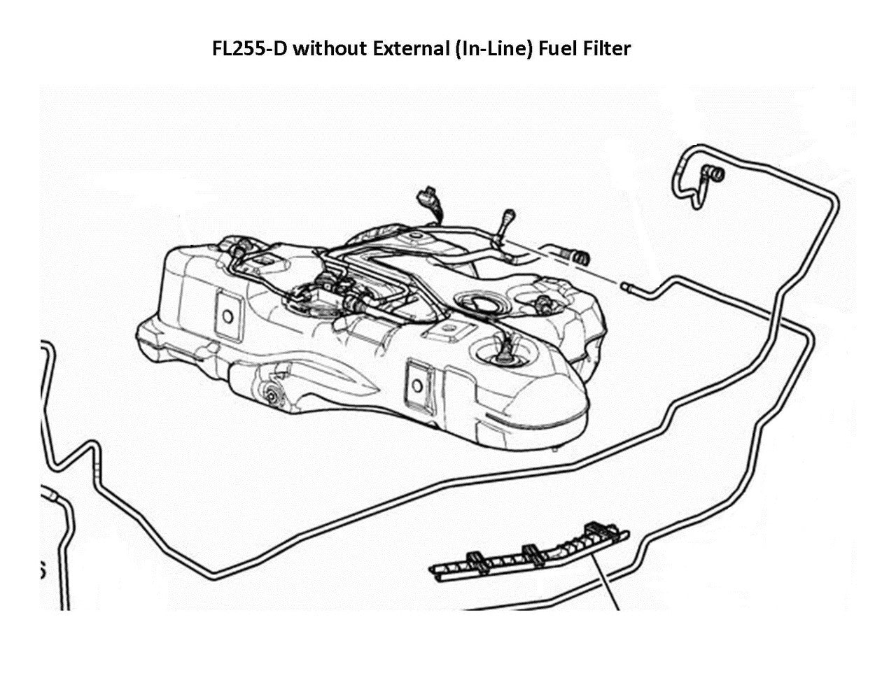 Chevy Cobalt Fuel Line Set 2010 2 & 4 Door 2.2L w/o External Fuel Filter Eighth VIN Digit X RPO Code LNF Turbocharged FL255-D1I