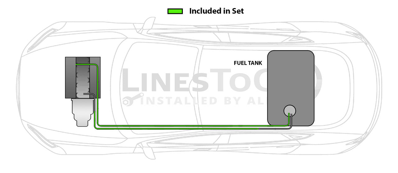 Juego de tuberías de combustible para Saturn Vue 2003 3.0L FL253-C2D