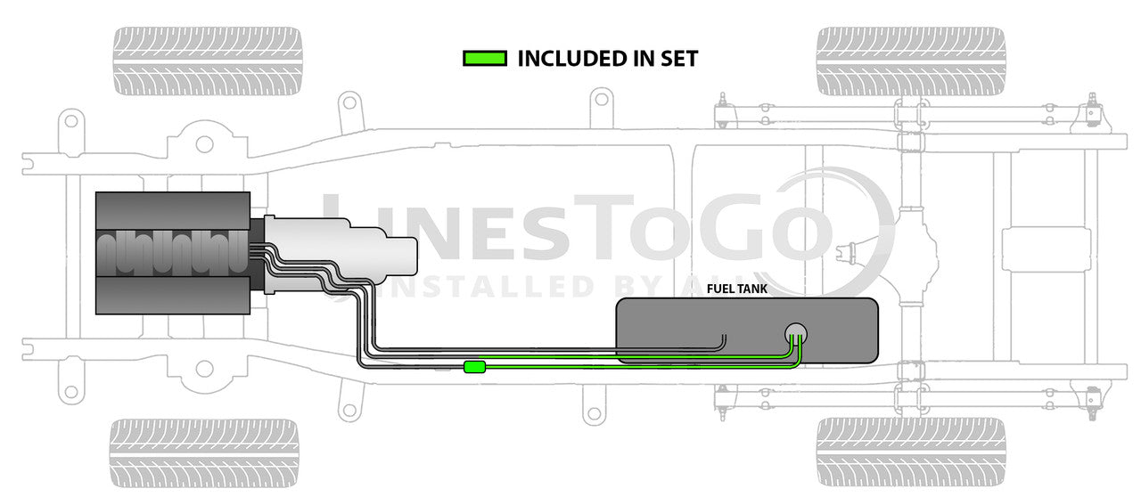 GMC Yukon Rear Fuel Line Set 1997 1500 4 Door 5.7L FL149-B2C