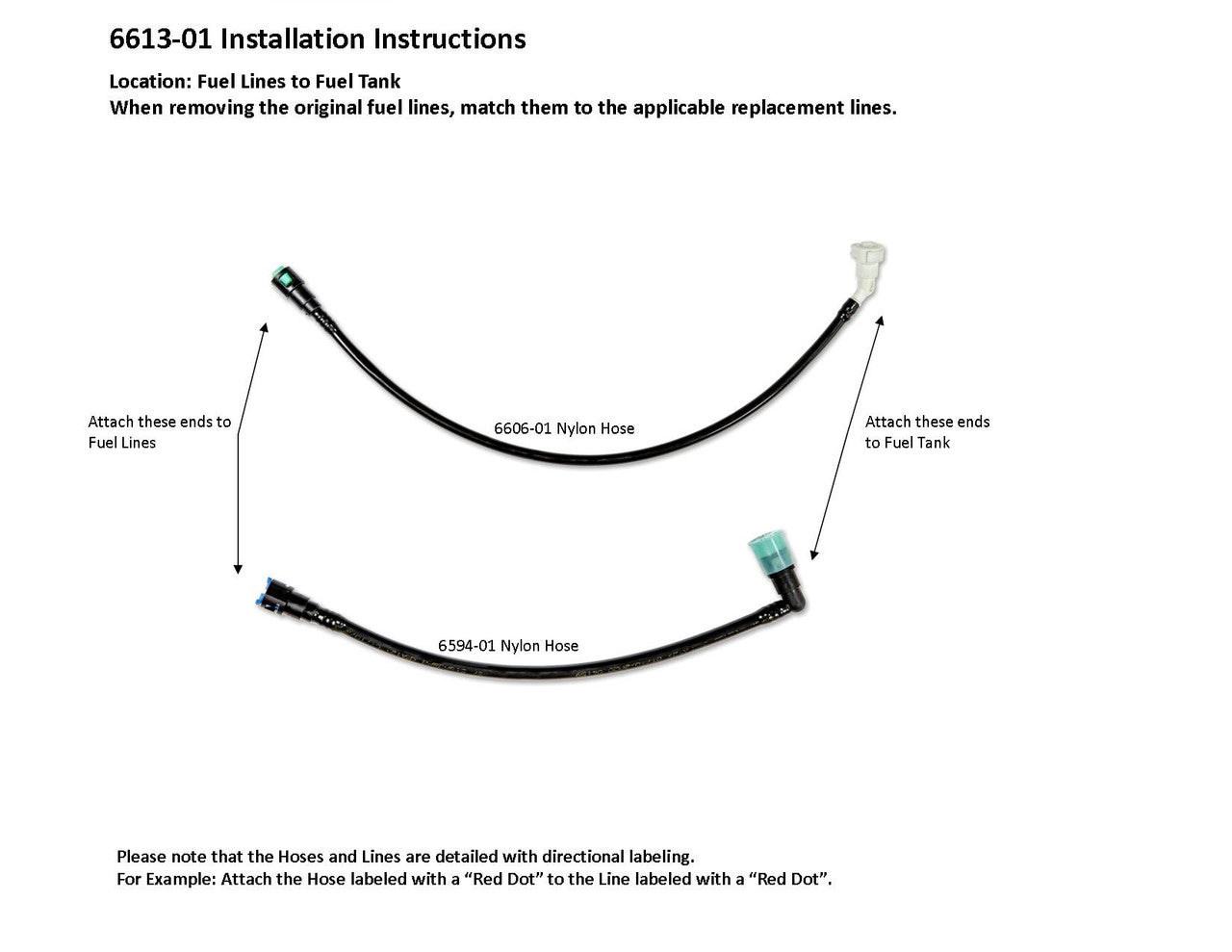 Standard OE Replacement Nylon Line Kit 1997-2005 Blazer/Jimmy S Series 2 Door 2WD/4WD 6613-01