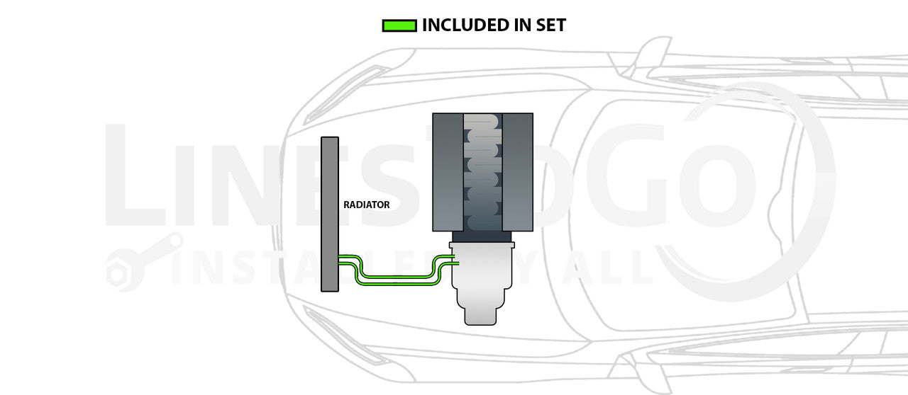 Ensemble de conduites de transmission Buick Allure 2009 5,3 L TCL-160-SS5F en acier inoxydable