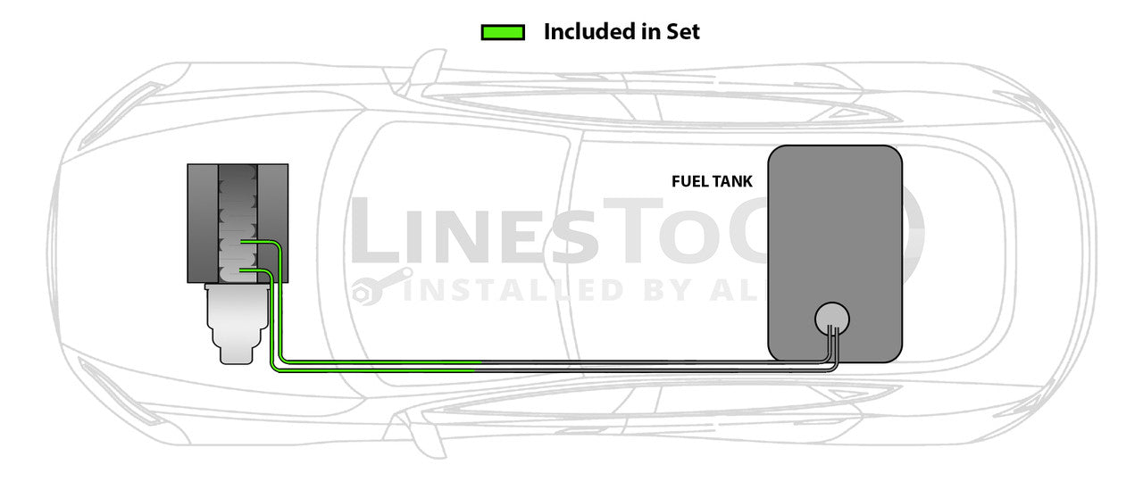 Saturn L300 Fuel Line Set 2001 3.0L (R) FL253-F3A