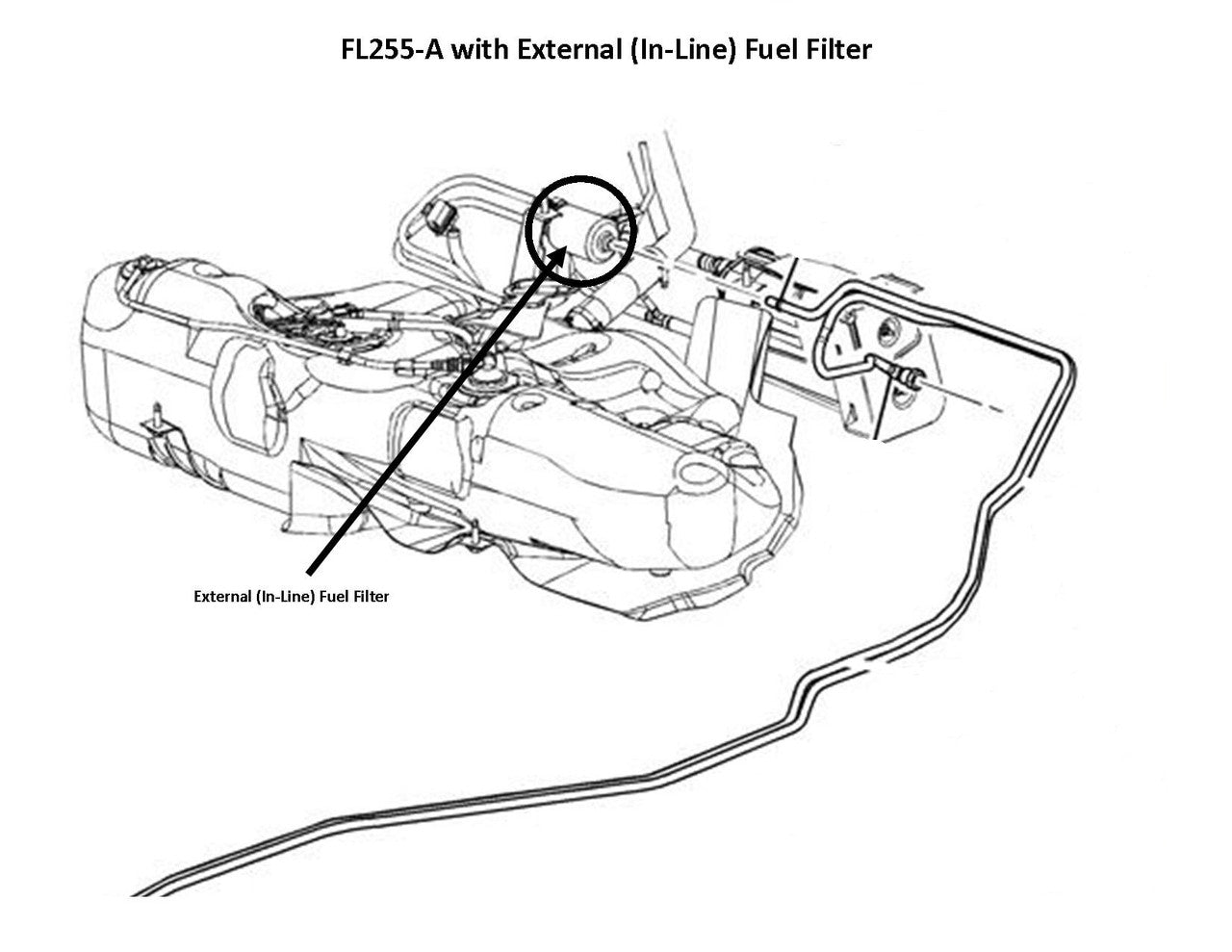 Chevy Cobalt Fuel Line Set 2005 2 & 4 Door 2.2L w/External Fuel Filter FL255-A1A