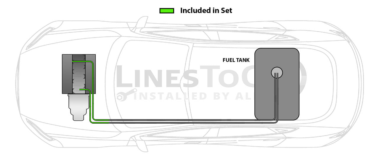Juego de tuberías de combustible para Saturn L300, 2004, sedán y familiar, 2,2 L, FL253-B3E