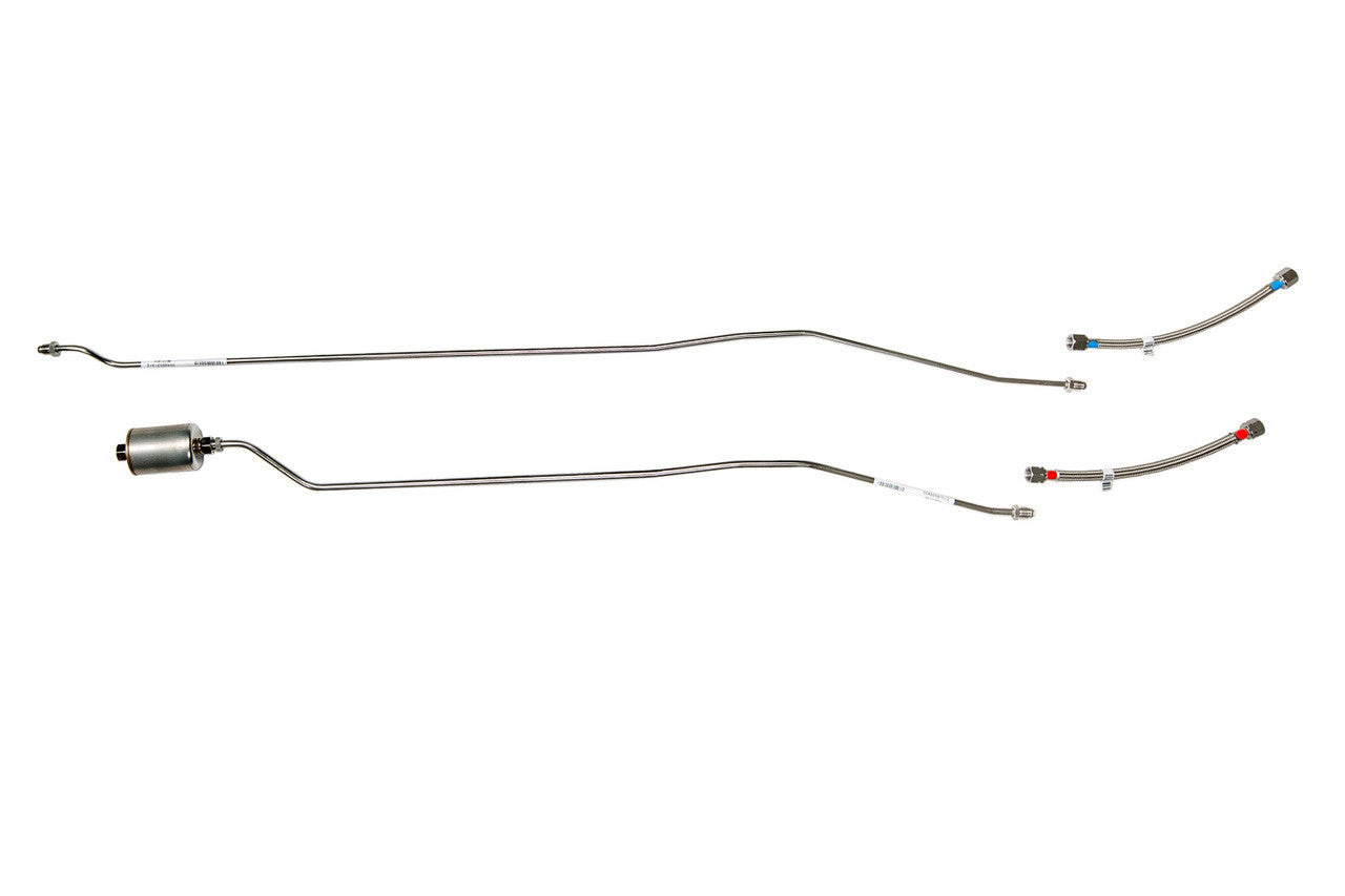 Chevy Truck Rear Fuel Line Set 1995 Reg Cab 8 ft Bed 4WD 5.0L Gas SS400-S1V Stainless Steel