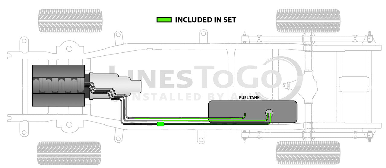Chevy Tahoe Rear Fuel Line Set 1999 1500 4 Door 5.7L FL149-A2B Tank