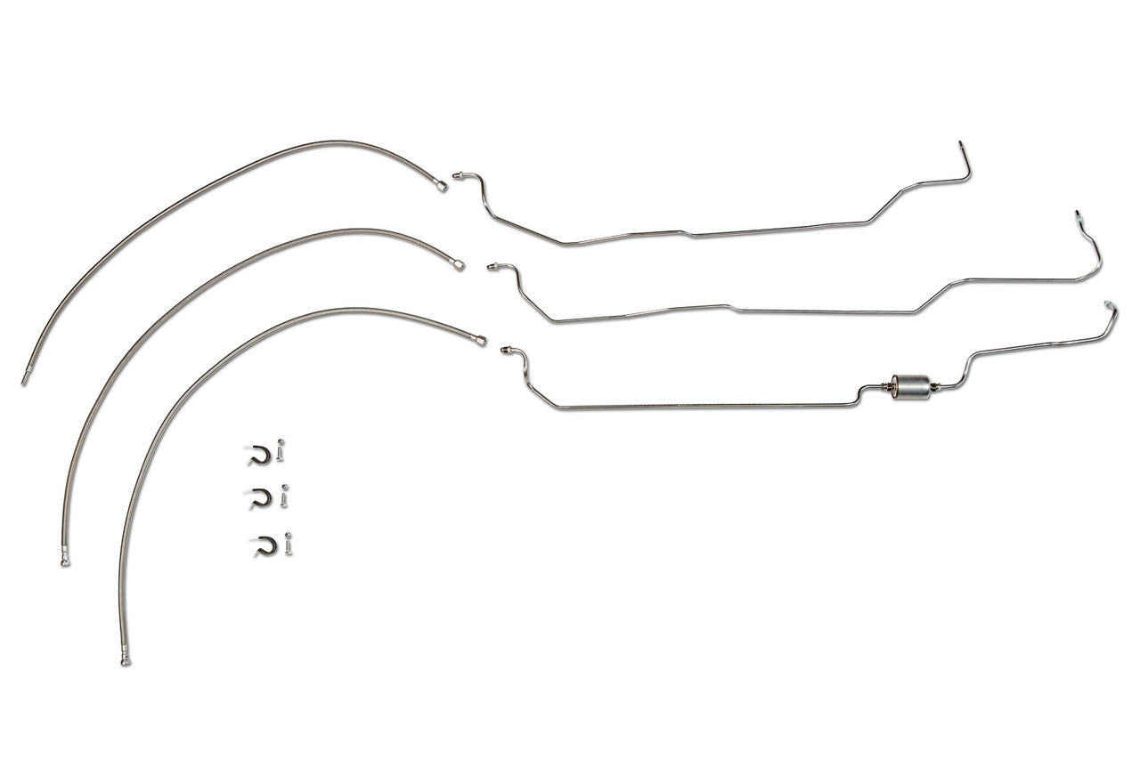 GMC Sierra Fuel Line Set 2001 1500 Exc. HD, Ext Cab 4.8L Non Flex Fuel SS888-G2B Stainless Steel