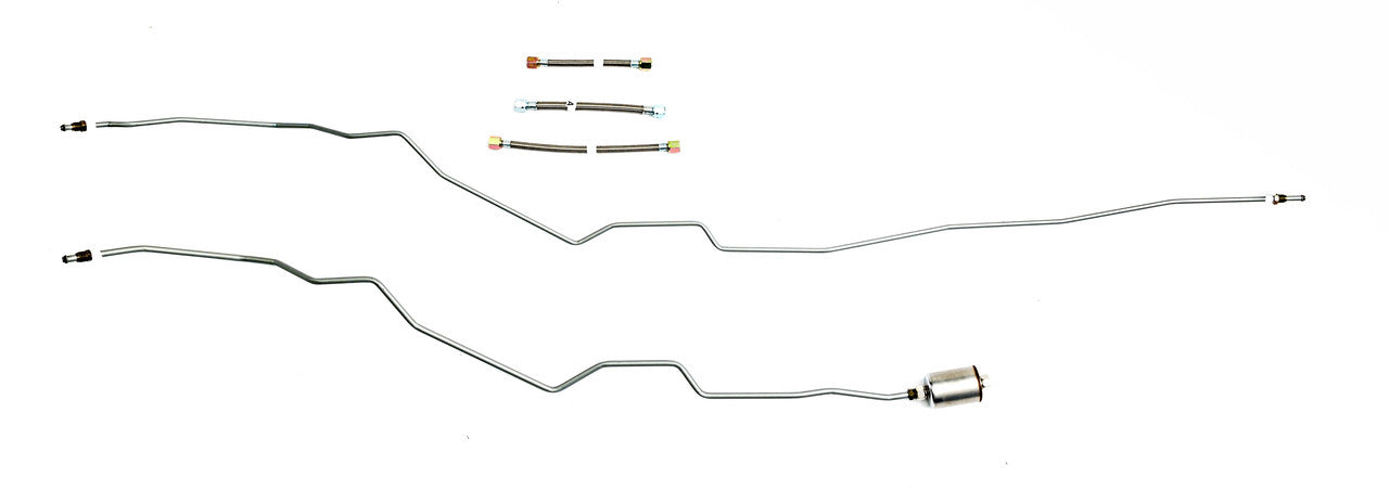 Oldsmobile Bravada Rear Fuel Line Set 1994 4 Door w/o 90° Bent Supply Line @ Front Connection FL441-B3C Set