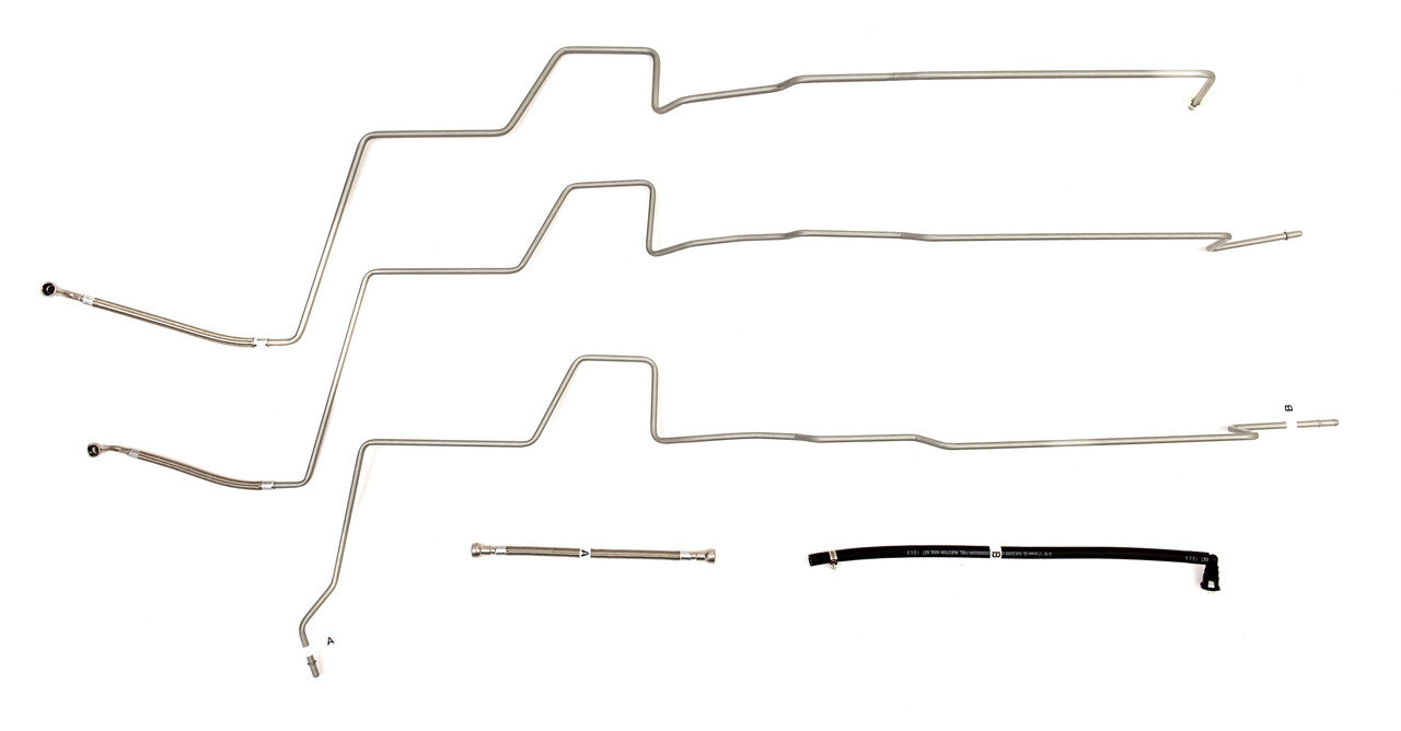 Chevy Trailblazer Fuel Line Set 2004 4.2L w/Remote Fuel Filter w/25 Gal Fuel Tank FL446-A2B